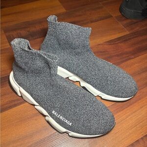 Grey Balenciaga Speed Trainers